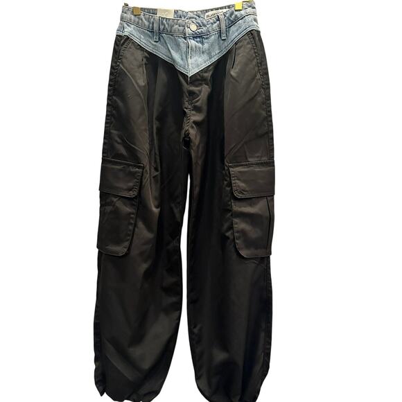 BLANKNYC – Cold Gem Pant – Black / Denim Waistband – Size 24 - Picture 1 of 5